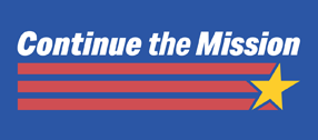 continue the mission logo